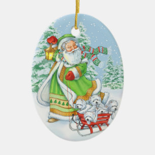 Westie "Joyful Noise" Christmas ornament by Borgo