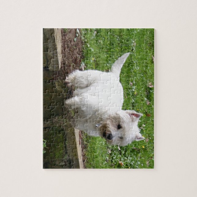 westie jumping.png jigsaw puzzle (Vertical)