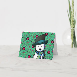 Westie KiniArt Christmas Card