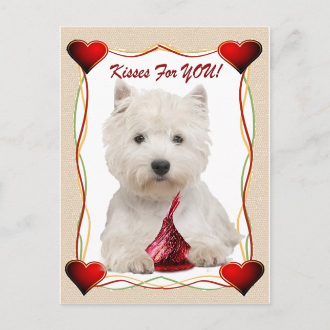 Westie Kisses pour vous cartes d'amitié (Devant)