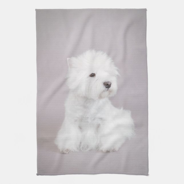 Westie Kitchen Towel (Vertical)