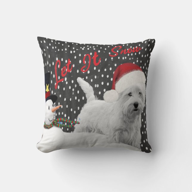 Westie l'a laissé neiger coussin (Recto)