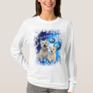 Westie Let It Snow Holiday Greeting T-Shirt