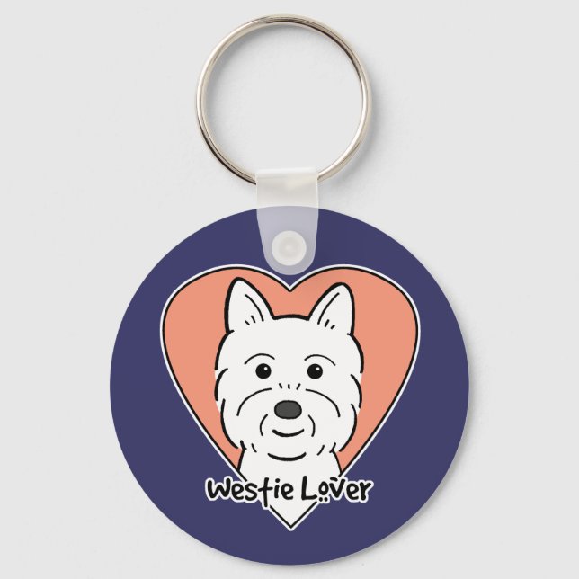 Westie Lover Keychain (Front)