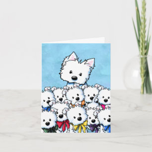 Westie Mom and Puppies Invitation