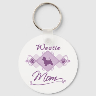 Westie Mom Keychain