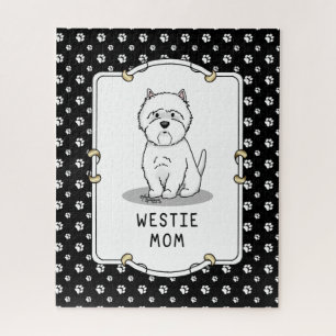 Westie Mom - West Highland White Terrier Mom Jigsaw Puzzle