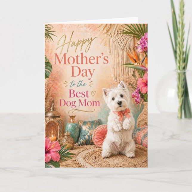 Westie Mother's Day Card (Front)