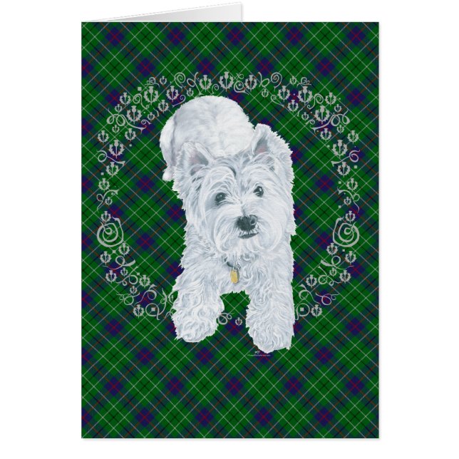 Westie on Tartan (Front)