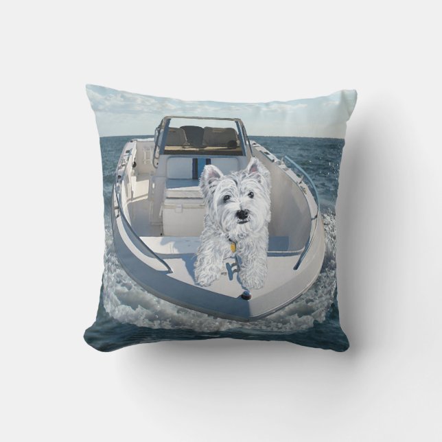 Westie on the Boat COUSSIN (Recto)