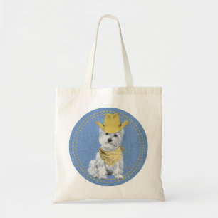 Westie on the Rocks Tote Bag