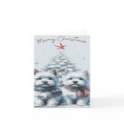 Westie Pair Merry Christmas Card