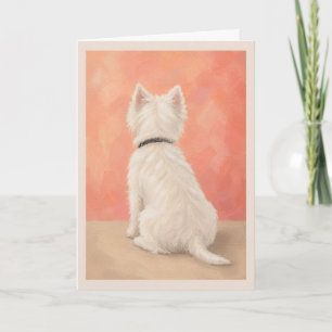 Westie Pet Sympathy Card   Some Angels Choose Fur 