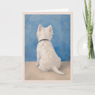 Westie Pet Sympathy Card   Some Angels Choose Fur 
