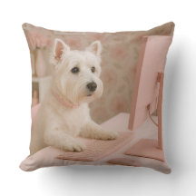 Westie Pillow - West Highland Terrier Pillow