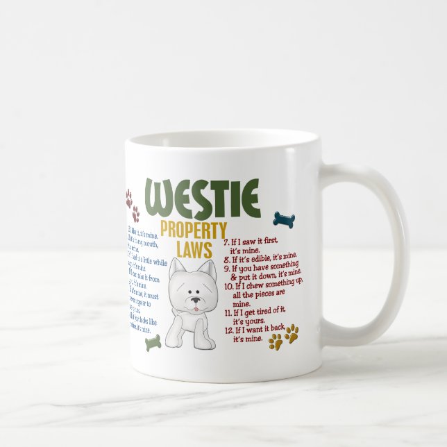 Westie Property Laws 4 Coffee Mug (Right)