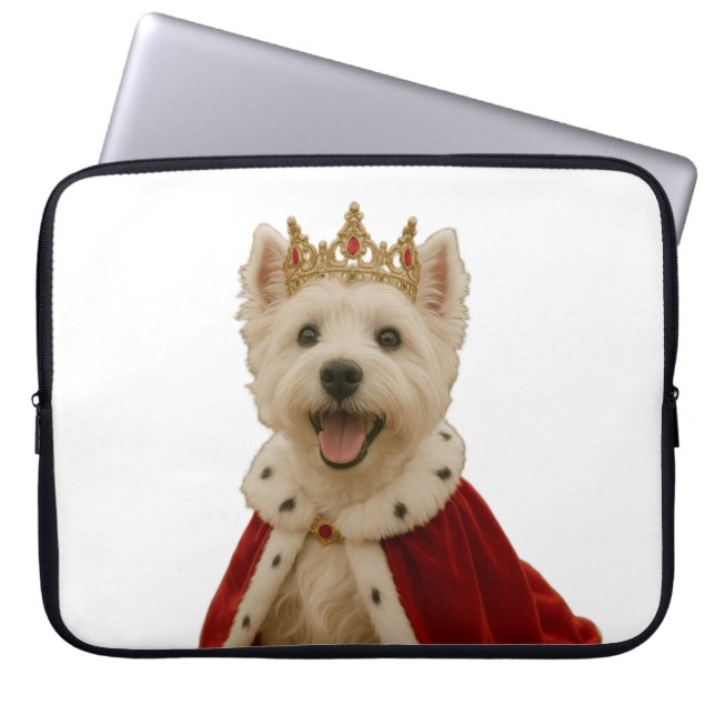 Westie Queen Laptop Sleeve (Front)
