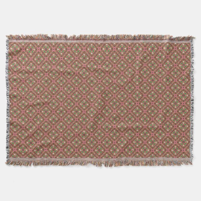 Westie Quilter  Throw Blanket (Front)