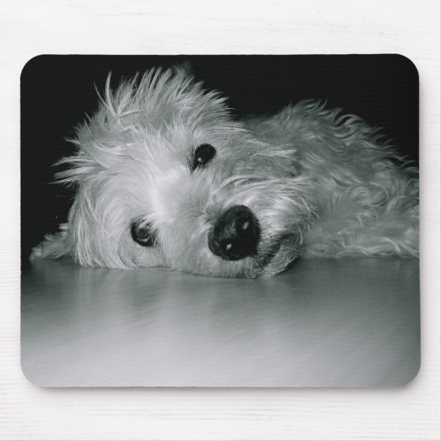 Westie Relaxing Mouse Pad (Front)