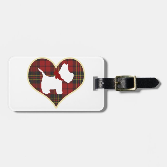 Westie Right Luggage Tag (Front Horizontal)
