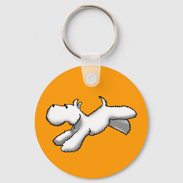 Westie Run Keychain (Front)