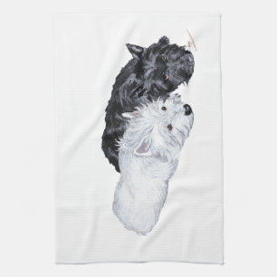 Westie & Scottie at Ease Kitchen Towel