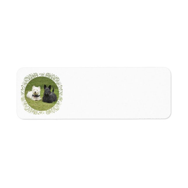 Westie & Scottie Green Grass (Front)
