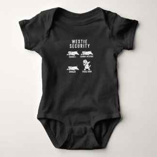 Westie Security Baby Bodysuit