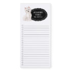 Westie Shopping List  Magnetic Notepad