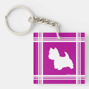 Westie Silhouette Keychain