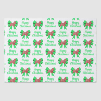 Westie Silhouette Red Christmas Dog & Bow White Tissue Paper