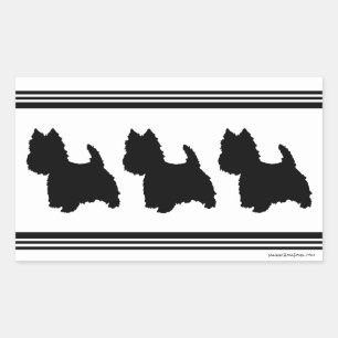 Westie Silhouette Sticker