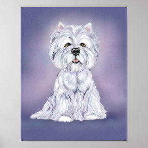 Westie Sit Poster