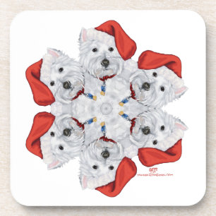 Westie Snowflake Coaster