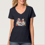 Westie Snowman Christmas Lights Santa Dog Xmas Paj T-Shirt<br><div class="desc">Westie Snowman Christmas Lights Santa Dog Xmas Pyjamas</div>