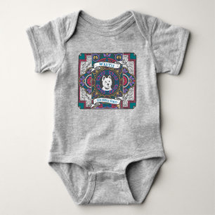 Westie Stained Glass "Small But Mighty" Baby Bodysuit