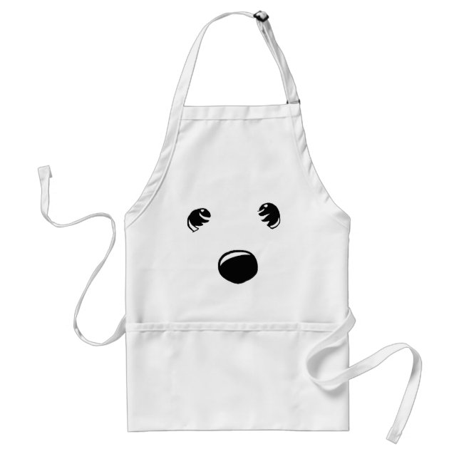 Westie Terrier Face Apron (Front)