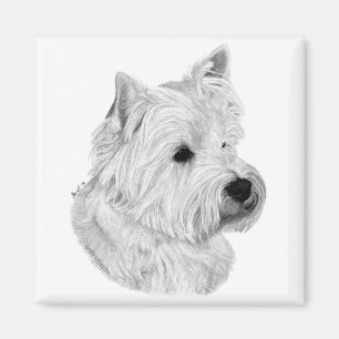Westie Terrier Magnet