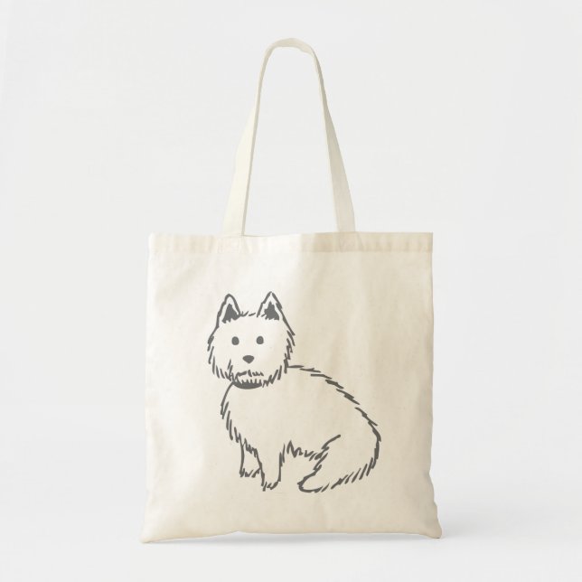 Westie Tote Bag (Front)