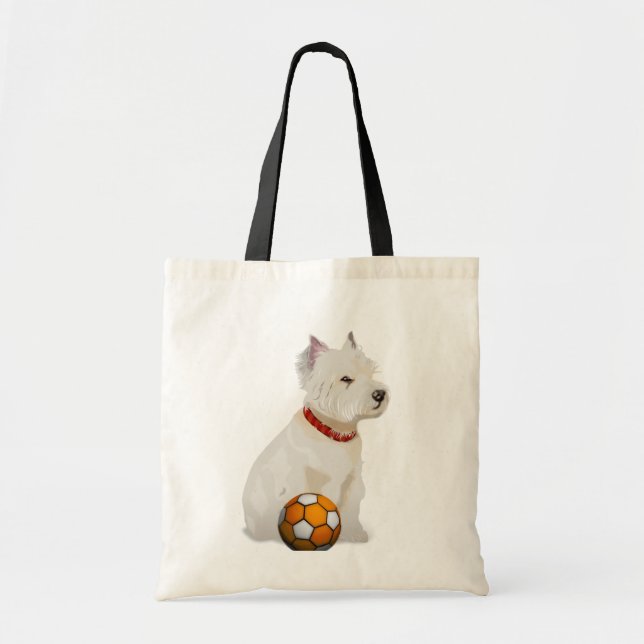 westie tote bag (Front)