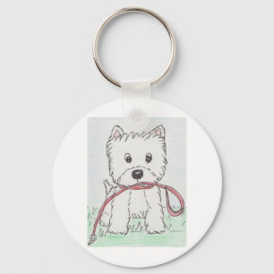 WESTIE WALKIES KEYCHAIN