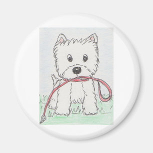 WESTIE WALKIES MAGNET