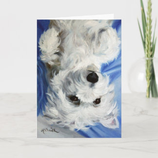 Westie West Highland Terrier Dog Card