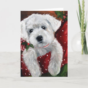 Westie west highland terrier dog christmas holiday