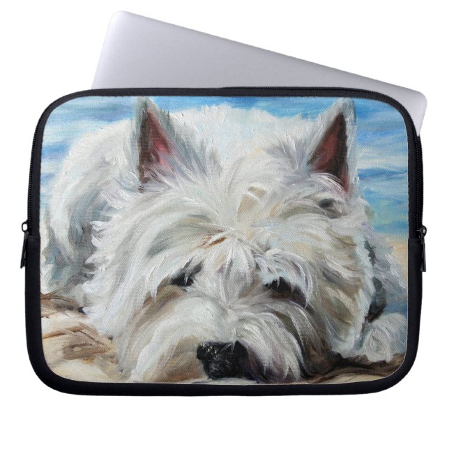 westie West Highland Terrier Dog Laptop Case (Front)