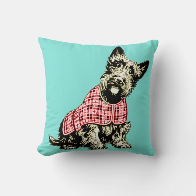 westie west highland terrier dog pillow cushion (Front)