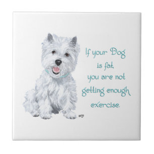 Westie Wisdom Ceramic Tile