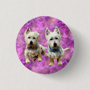 Westies Button. 1 Inch Round Button