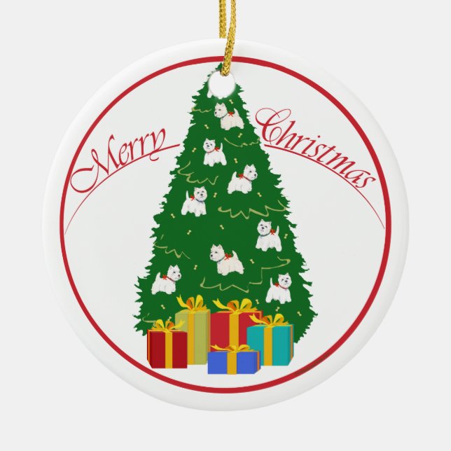 Westies Christmas Ornament (Front)