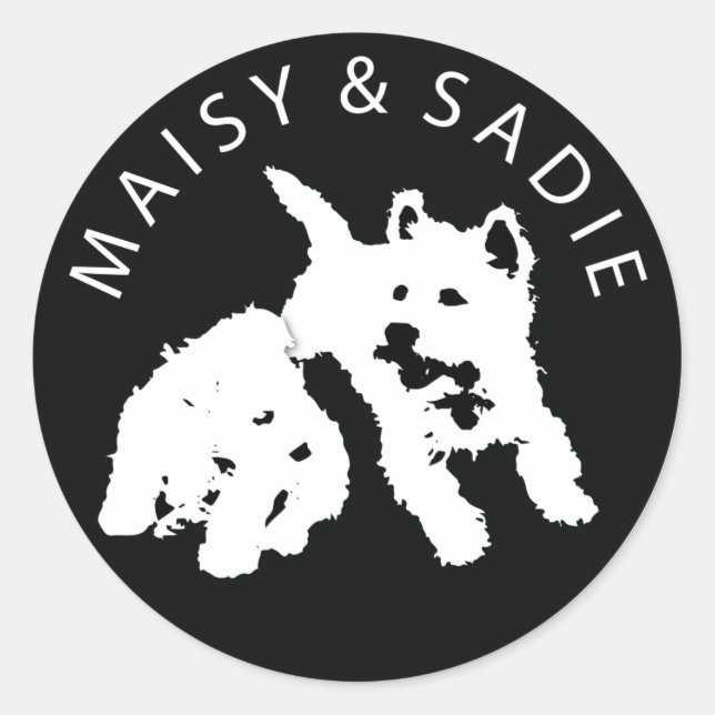 Westies Classic Round Sticker (Front)